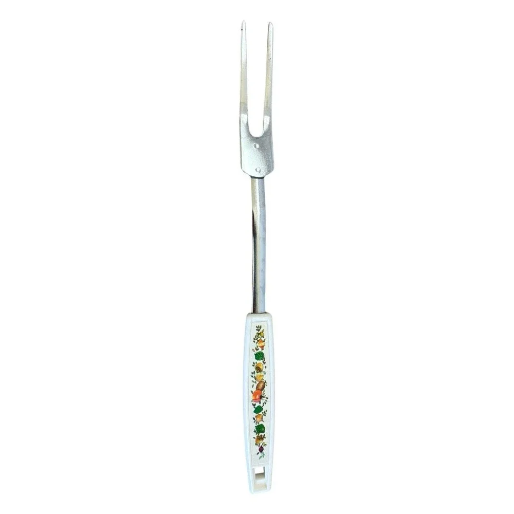 Spice Of Life Meat Serving Fork Ekco Mushrooms Vegetables Corning USA Vintage